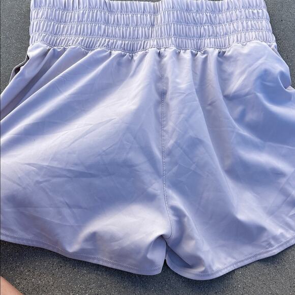 Nike Womens Platinum Violet 3" High Waist Brief Lined Shorts Size L DX6642-019 - Picture 7 of 7